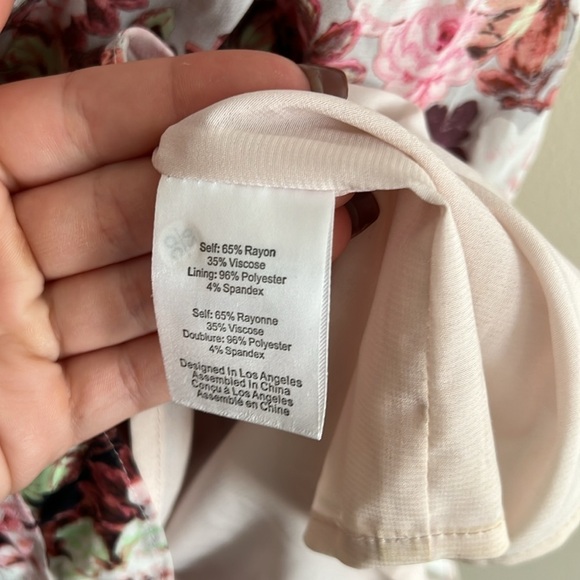 For Love and Lemons Houston Floral Ruched Mini Dress - Picture 13 of 16